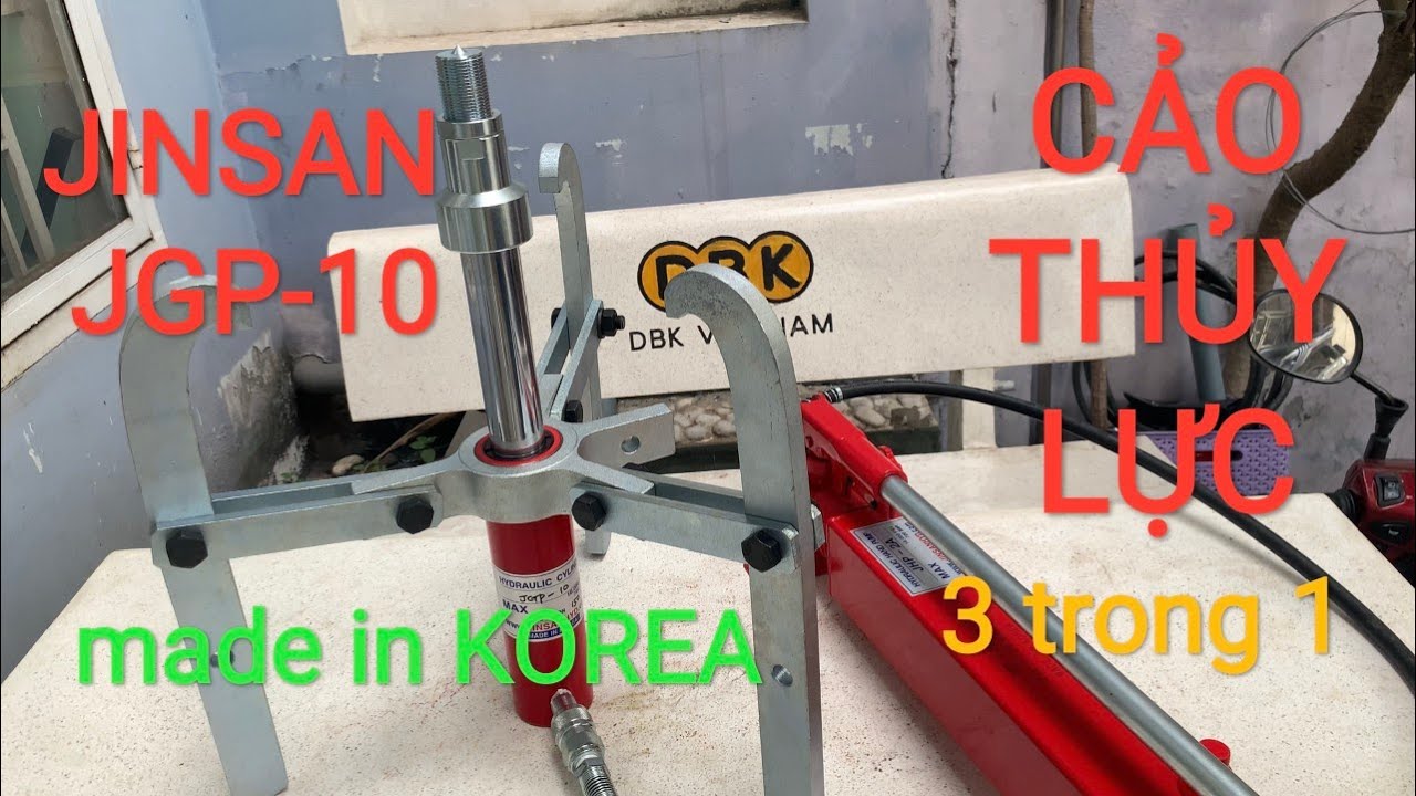 Video Cảo thủy lực JINSAN JGP-10 - Cảo thủy lực 10 tấn JINSAN JGP-10