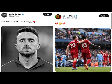 FOOTBALL PLAYERS react to DIOGO JOTA passing away...