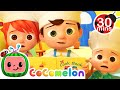 Hot Cross Buns 30 MIN LOOP More Nursery Rhymes Kids Songs CoComelon