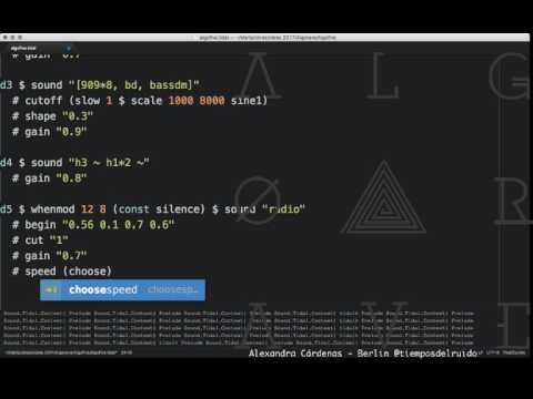 Algorave 5th birthday live stream - tiemposdelruido (Alexandra Cárdenas) 2030-2100