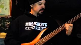 Overkill - Bastard Nation bass intro cover
