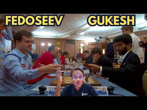 Gukesh and his love for Ragozin Opening | Fedoseev vs Gukesh | European Club Cup 2025