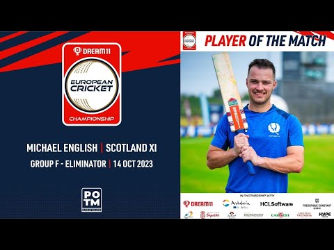 POTM: M.English - NOR vs SCO-XI | Highlights | Dream11 ECC23 | 14 Oct 2023 | ECC23.081