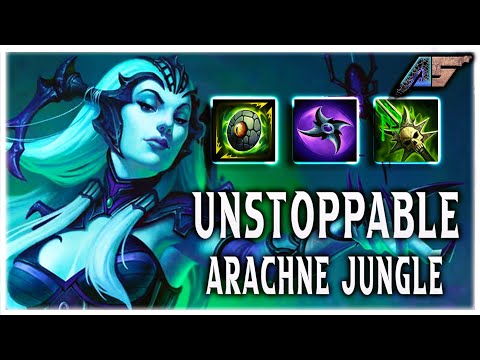 SMITE Arachne Jungle - THIS CRIT BUILD LETS YOU RUN THE GAME! (Conquest with SoloOrTroll)