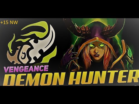 +15 The Necrotic Wake | Vengeance DH Tank PoV | WoW Shadowlands 9.1