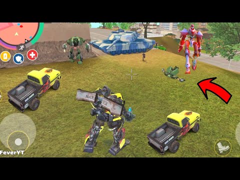Rope Hero: Vice Town 6.3.8 Update - (Transformer Monster Truck Defeat Robots) - Android Gameplay HD