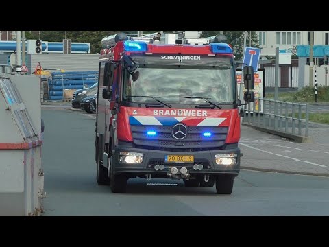 [Primeur] Tankautospuit Scheveningen 15-7130 met spoed naar een Brand in Den Haag