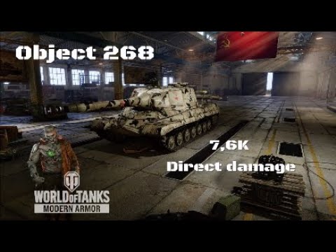 Object 268 in Campo del oeste: 7,6K DIRECT DAMAGE | World of Tanks | Wot console