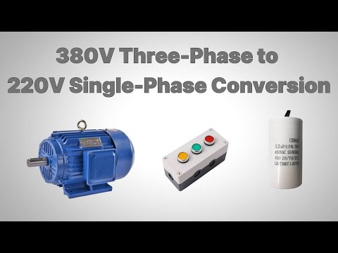 Part of a video titled Converting a Three-Phase Motor to Single Phase(380V to 220V) #howto