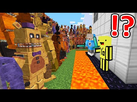 1,000 FNAF vs The Most SECURE House - Minecraft