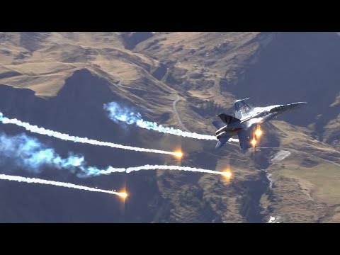 AXALP 2022|| Swiss Hornet F/A-18 C - Full solo display by "Fönsi"  [4K]