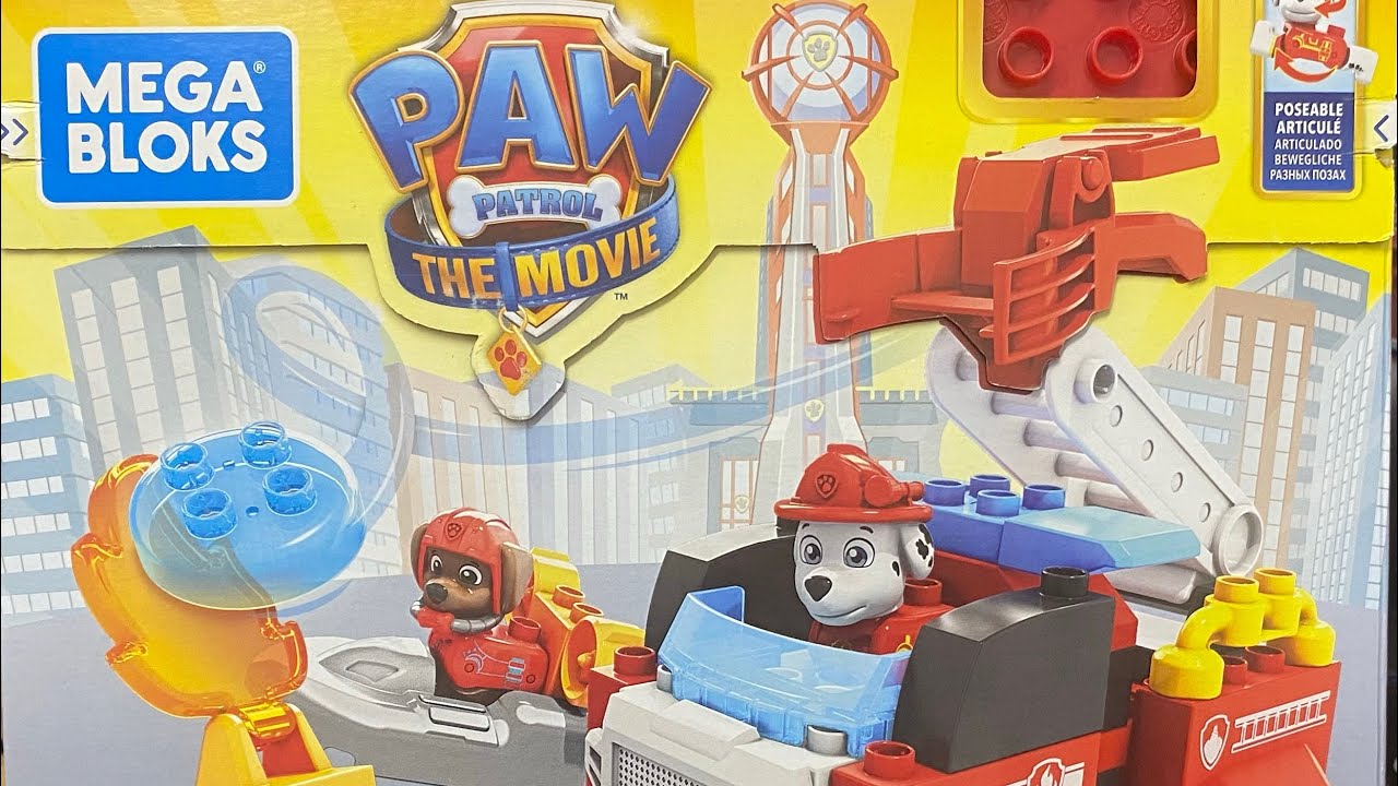 #16 Review Paw Patrol Marshall & Zuma Mega Blocks 34 pcs 3+ GYJ01