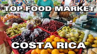 TOUR Of TOP MARKET, Costa Rica + Tons Of Food & Fruits 🥭 Foodie Paradise #travel #tourism