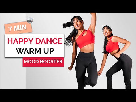 7 MIN HAPPY DANCE WORKOUT - Fun at-Home Warm Up for Weight Loss & Energy, No Equipment