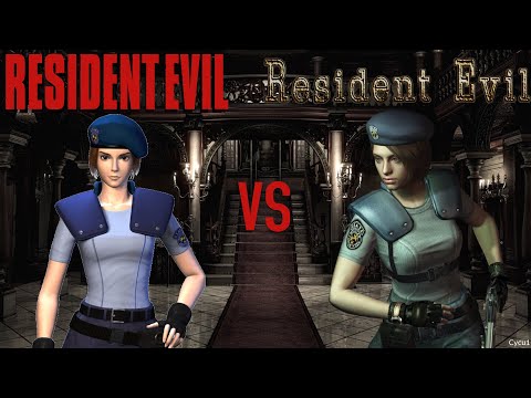 Resident Evil 1 Original vs HD Remake Jill Valentine Cutscenes Comparison
