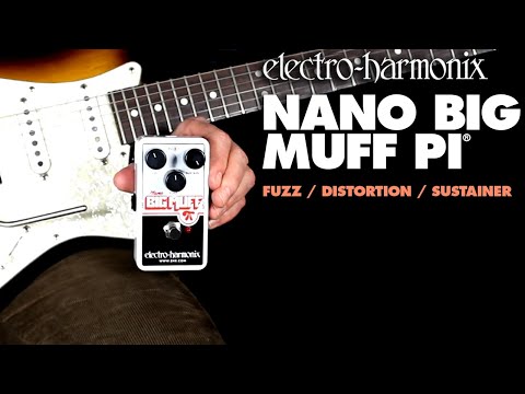 Electro Harmonix Nano Big Muff Pi Fuzz / Distortion Pedal w/ Battery EHX image 2