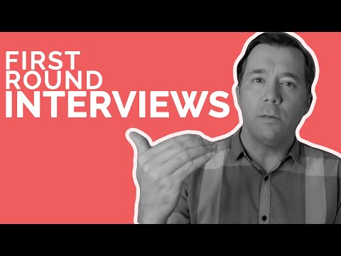 First-Round Job Interviews in Academia