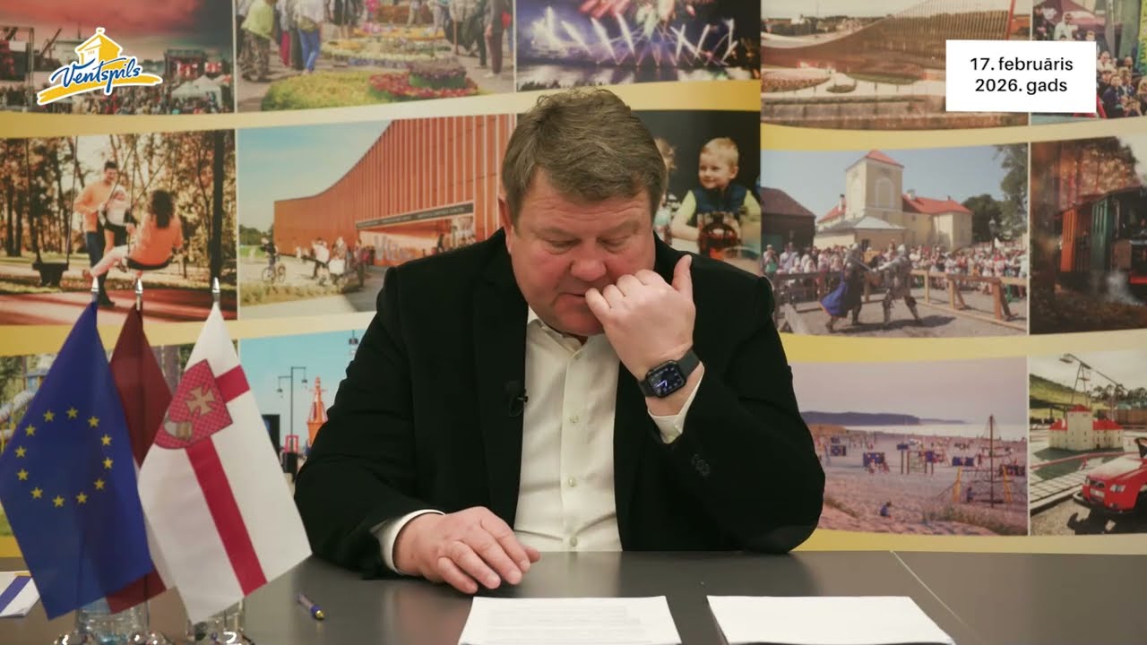 VIDEO: A.Gūtmanis par Ventspils pilsētas aktualitātēm – 17.02.2026.
