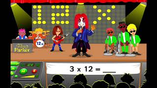 12 Times Table Song - Percy Parker - How Old Am I In Months? - animation, lyrics &amp; GRID