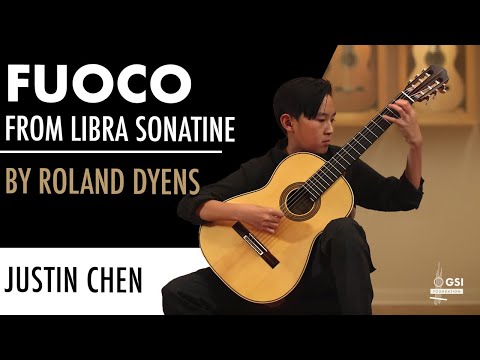 Roland Dyens' "Libra Sonatine: III. Fuoco" performed by Justin Chen on a 2024 G. V. Rubio "Hauser"