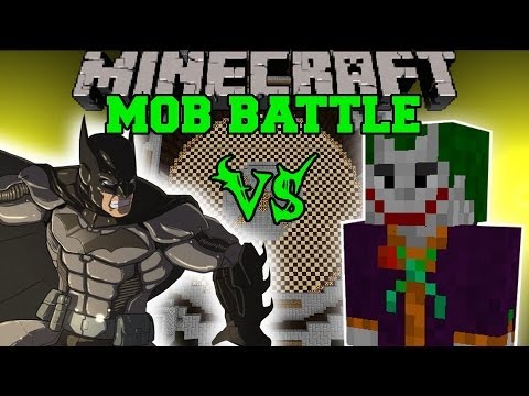 Epic Minecraft Battle: Batman vs. Joker - Superheroes Mod