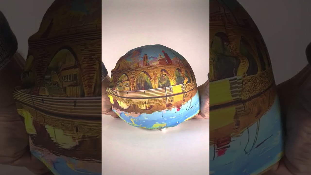 360° Art Fabric Sleeve for Spheres, Globes, Sports Balls (Custom Printed Equirectangular Image)