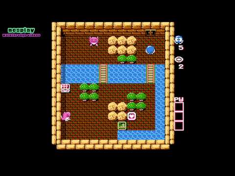 Adventures of Lolo Walkthrough [Floor 1-2]