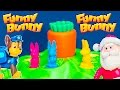 Playing the Funny Bunny Game with Paw Patrol vs Santa Claus Toys