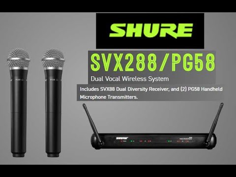 Black Shure SVX288-PG28 Wireless Microphone System at ₹ 45999