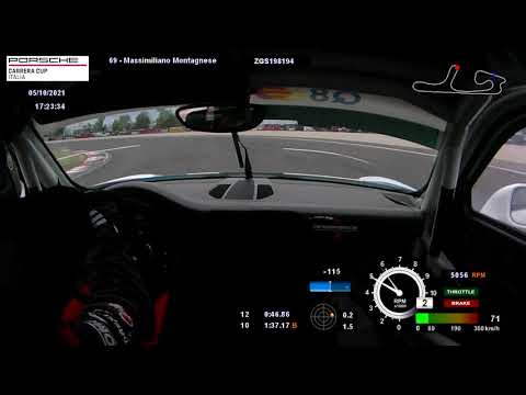 Porsche 991 gt3 cup 3.8 Test Cremona circuit