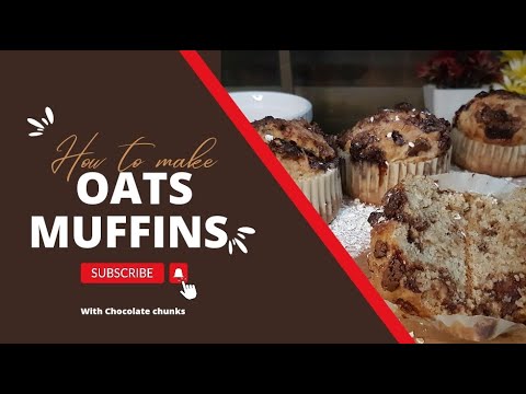 Oats Muffins with chocolate chunks in 3 easy steps #healthyfood #musfirahkhan #shorts #food