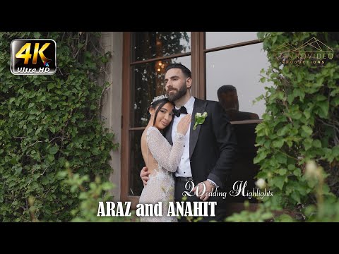 Araz + Anahit's Wedding 4K UHD Highlights at Grand Venue st Gregory Church Pasadena and Noble Mansio