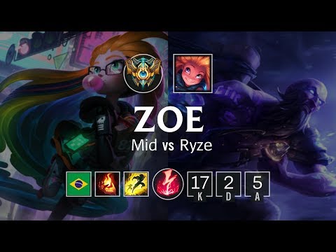 Zoe Mid vs Ryze - BR Master Patch 8.24