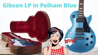 Video thumbnail for 2016 Gibson Les Paul Studio in Pelham Blue 😃Unboxing, Review and Demo! Episode 3 👍 by Guitars with David
