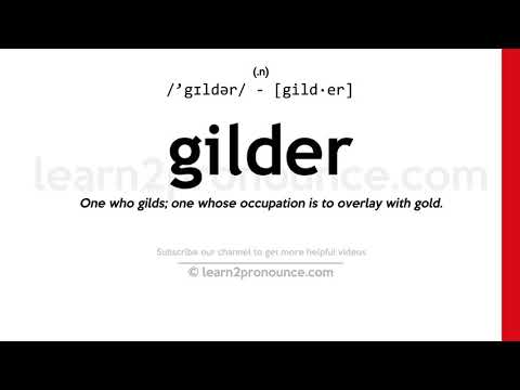 Pronunciation of Gilder | Definition of Gilder