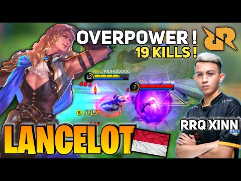 19 Kills! No Skin Just Skill, Overpower Lancelot | By RIDHOOOOO aka RRQ XINNN - Mobile Legends