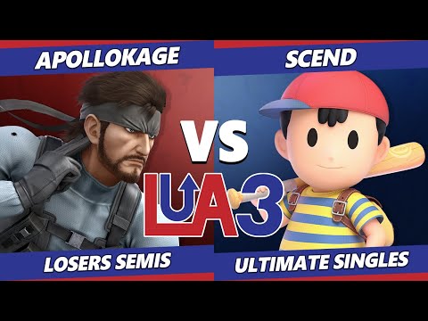 LEVELUP Arena 3 Losers Semis - ApolloKage (Snake) Vs. Scend (Ness) SSBU Ultimate Tournament