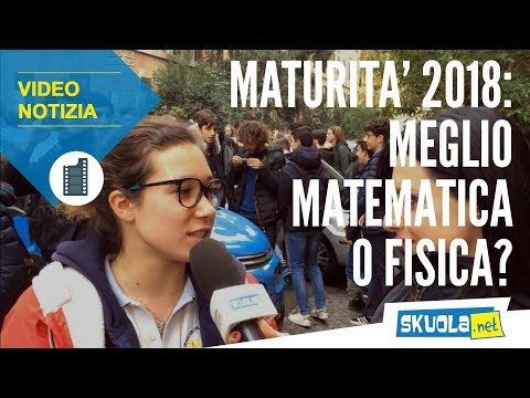 Materie Maturità 2018: è meglio fisica o matematica?