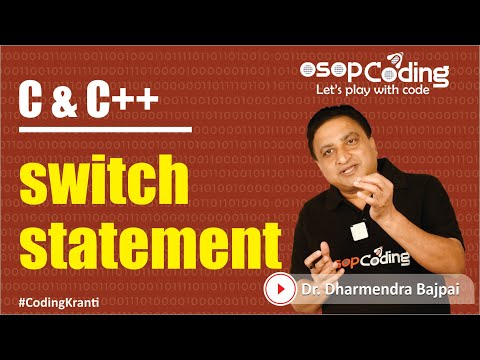 Switch Statement In Cc Menu Driven Programming Switch Variations C Tutorial Lecture68