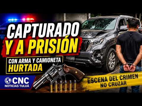 🚨 Capturado en Riofrío con arma y camioneta reportada como hurtada