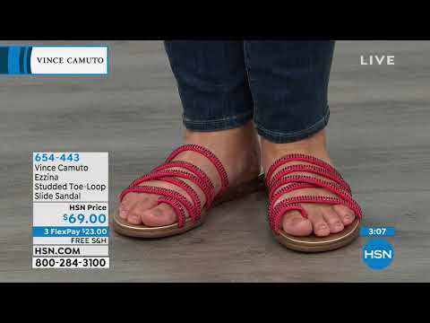 Vince Camuto Ezzina Studded ToeLoop Slide Sandal