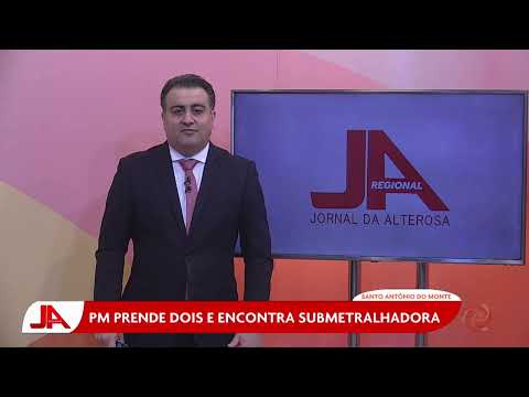 PM prende 2 e encontra submetralhadora em Santo Antônio do Monte