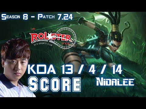 KT Score NIDALEE vs GRAVES Jungle - Patch 7.24 KR Ranked