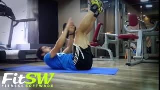 Lying Toe-Touch Crunch exercise video thumbnail