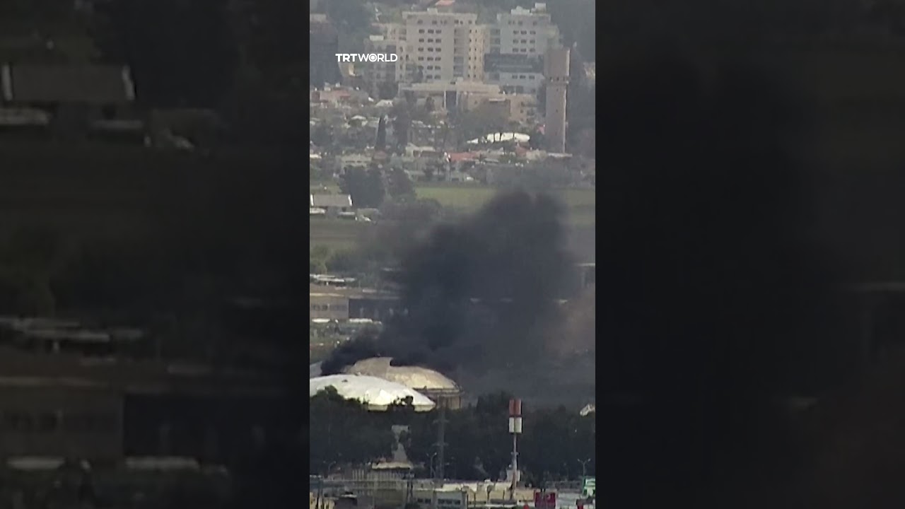 Video | Smoke rises over Haifa refinery after co-ordinated Iran, Hezbollah strikes