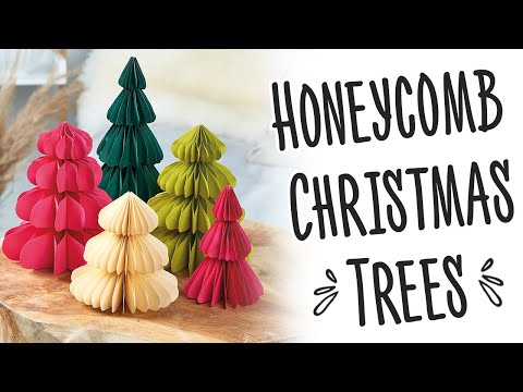Honeycomb Christmas Trees