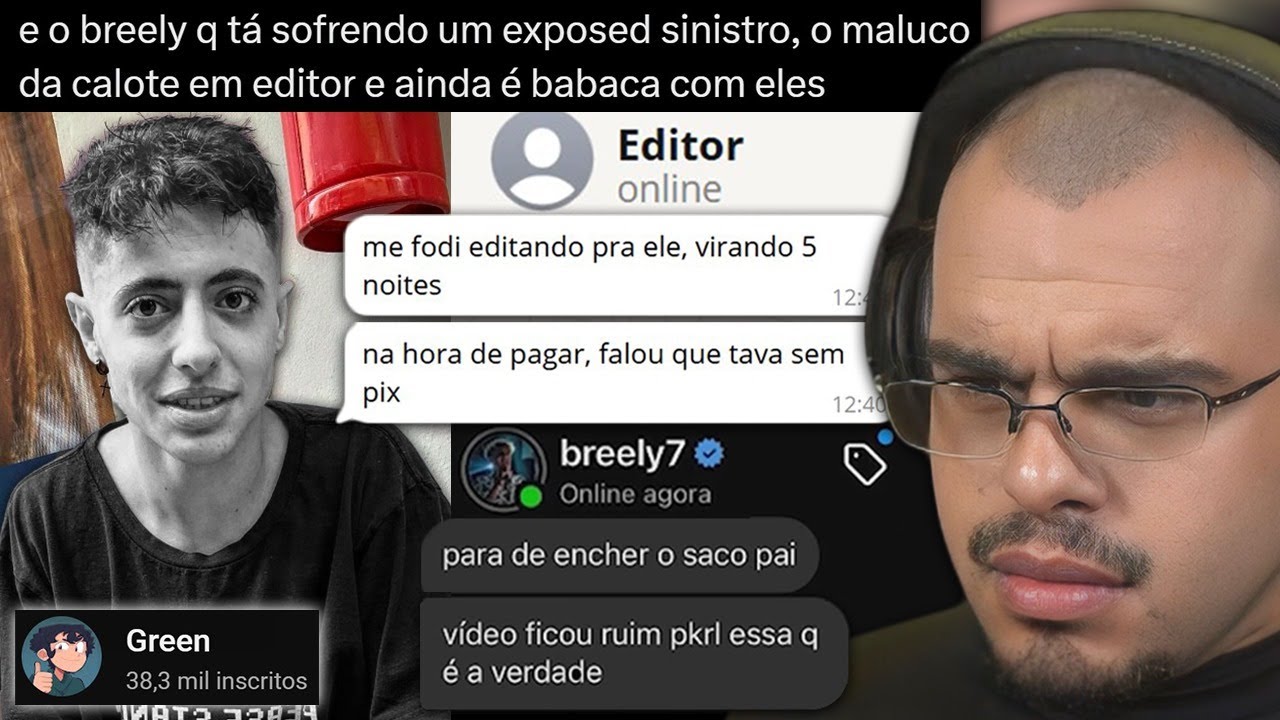 BREELY TOMA EXPOSED PESADO DE EDITORES MAL PAGOS - Maicon react