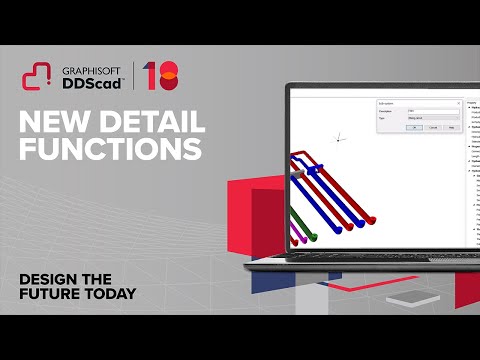 DDScad Mechanical and Plumbing: New detail functions for better planning efficiency