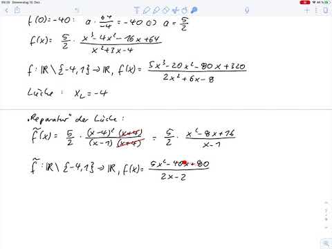 Übungsblatt9 – Kurvendiskussion (Funktion aufstellen, Polstellen, Asymptote, Graphen) Aufg.4b