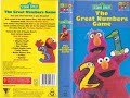 Sesame Street The Great Numbers Game Australian VHS